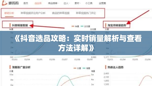 《抖音选品攻略：实时销量解析与查看方法详解》