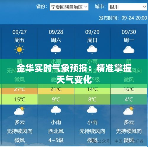 金华实时气象预报：精准掌握天气变化