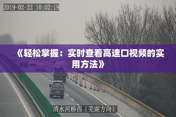 《轻松掌握：实时查看高速口视频的实用方法》