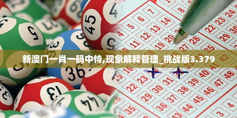 新澳门一肖一码中恃,现象解释管理_挑战版3.379