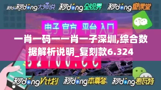 一肖一码一一肖一子深圳,综合数据解析说明_复刻款6.324