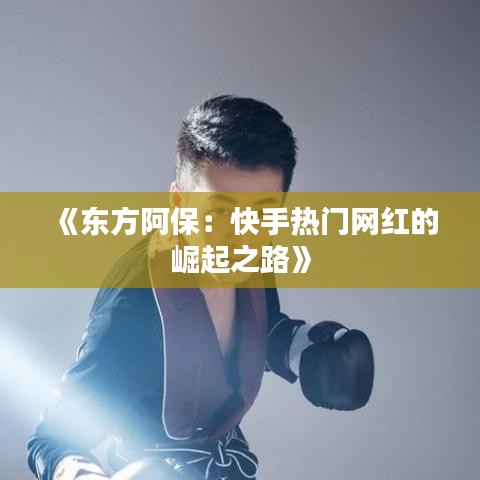 《东方阿保：快手热门网红的崛起之路》
