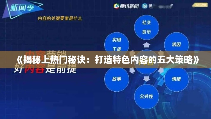 《揭秘上热门秘诀：打造特色内容的五大策略》