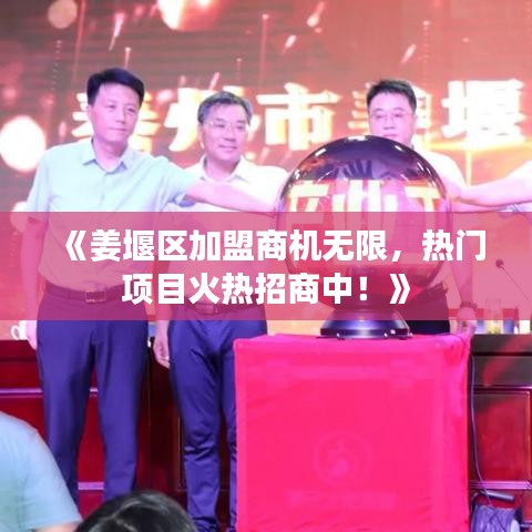 《姜堰区加盟商机无限，热门项目火热招商中！》