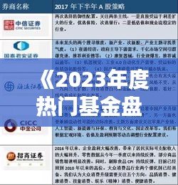 《2023年度热门基金盘点：投资风向标解析》