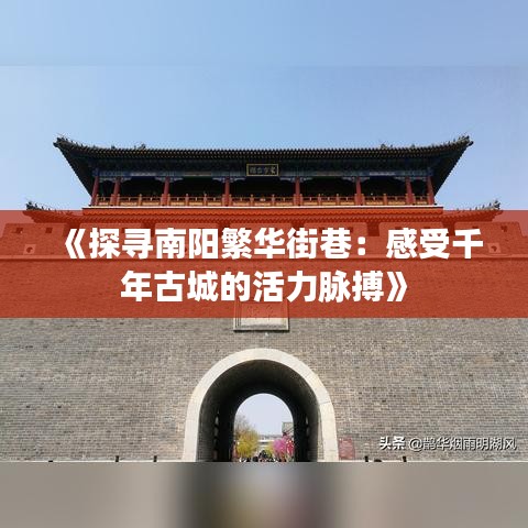 《探寻南阳繁华街巷：感受千年古城的活力脉搏》