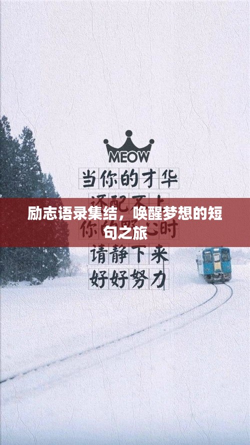 励志语录集结，唤醒梦想的短句之旅