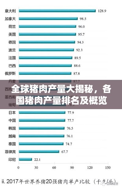 全球猪肉产量大揭秘，各国猪肉产量排名及概览
