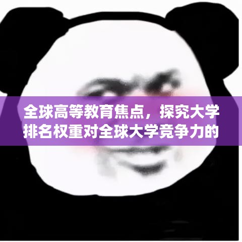 全球高等教育焦点，探究大学排名权重对全球大学竞争力的影响