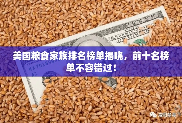 美国粮食家族排名榜单揭晓，前十名榜单不容错过！