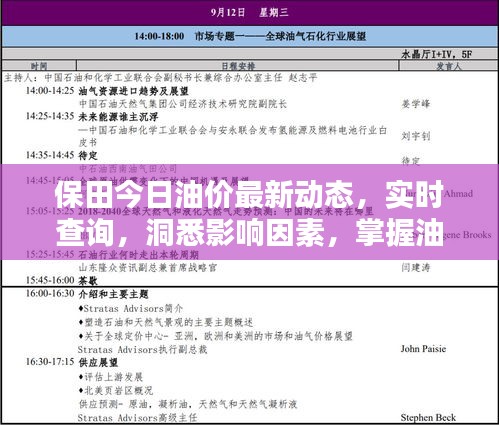 保田今日油价最新动态，实时查询，洞悉影响因素，掌握油价走势！