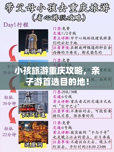 小孩旅游重庆攻略，亲子游首选目的地！