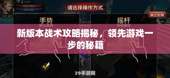 新版本战术攻略揭秘，领先游戏一步的秘籍