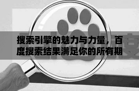 搜索引擎的魅力与力量，百度搜索结果满足你的所有期待