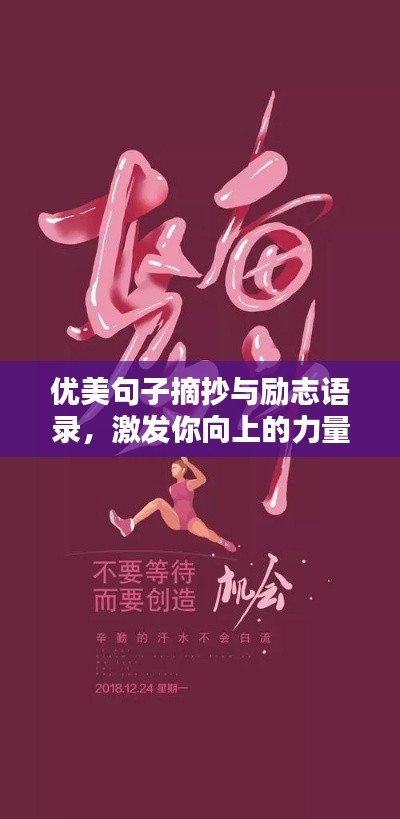 优美句子摘抄与励志语录，激发你向上的力量