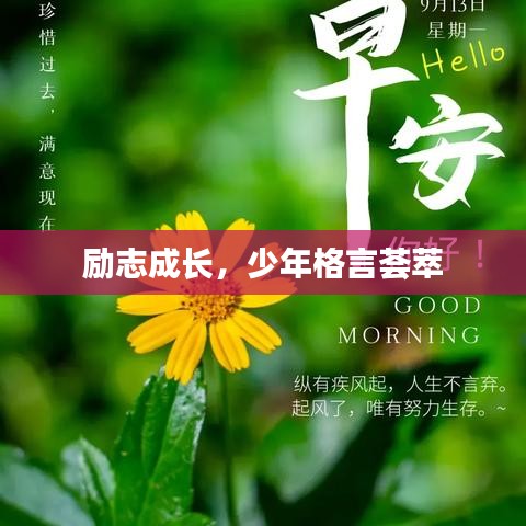 励志成长，少年格言荟萃