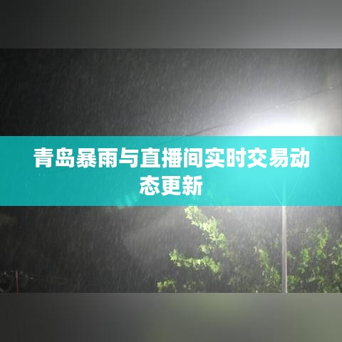 青岛暴雨与直播间实时交易动态更新