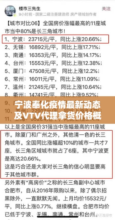 宁波奉化疫情最新动态及VTV代理拿货价格概览