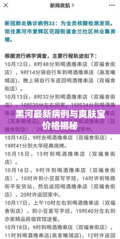 黑河最新病例与爽肤宝价格揭秘