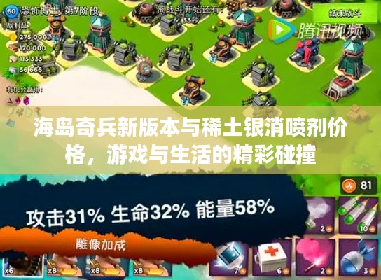 海岛奇兵新版本与稀土银消喷剂价格，游戏与生活的精彩碰撞