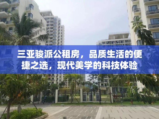三亚骏派公租房，品质生活的便捷之选，现代美学的科技体验