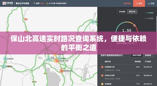 保山北高速实时路况查询系统，便捷与依赖的平衡之道