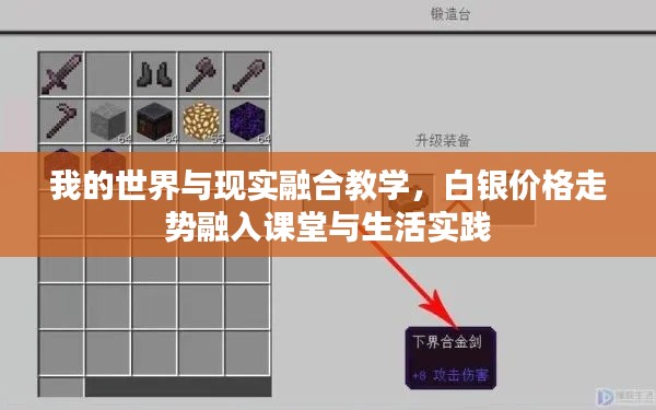 我的世界与现实融合教学，白银价格走势融入课堂与生活实践