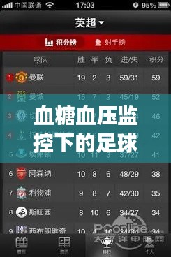 血糖血压监控下的足球赛事动态,实时关注足球赛事最新动态