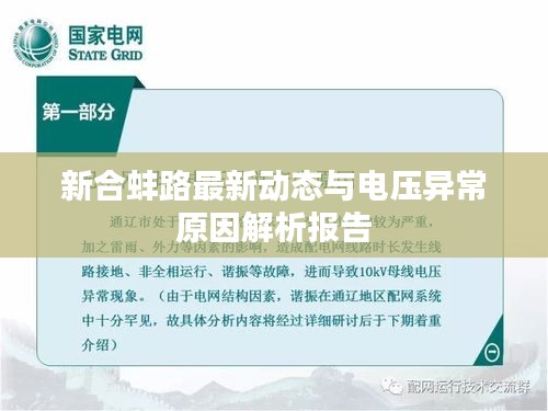 新合蚌路最新动态与电压异常原因解析报告