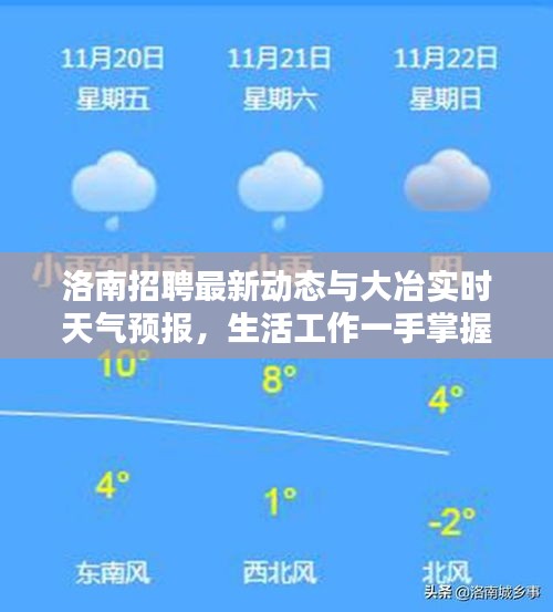 洛南招聘最新动态与大冶实时天气预报，生活工作一手掌握