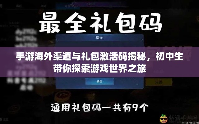 手游海外渠道与礼包激活码揭秘，初中生带你探索游戏世界之旅