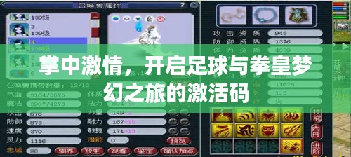 掌中激情，开启足球与拳皇梦幻之旅的激活码