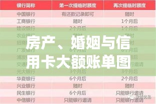 房产、婚姻与信用卡大额账单图解，现代金融生活交融的实时洞察