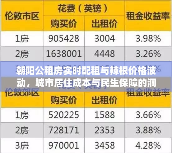 朝阳公租房实时配租与辣根价格波动，城市居住成本与民生保障的洞察