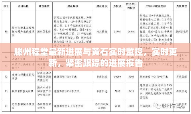 滕州程堂最新进展与黄石实时监控,实时更新,紧密跟踪的进展报告