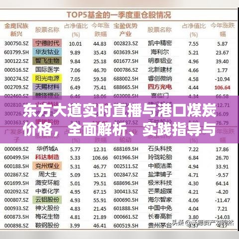东方大道实时直播与港口煤炭价格，全面解析、实践指导与虚假宣传防范