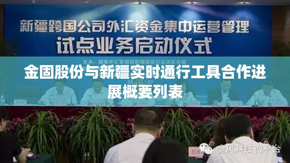 金固股份与新疆实时通行工具合作进展概要列表