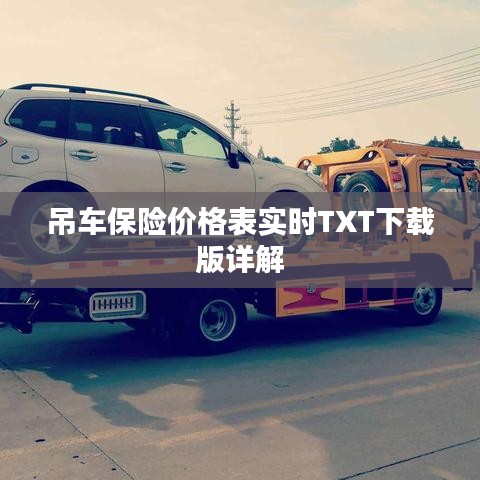 吊车保险价格表实时TXT下载版详解