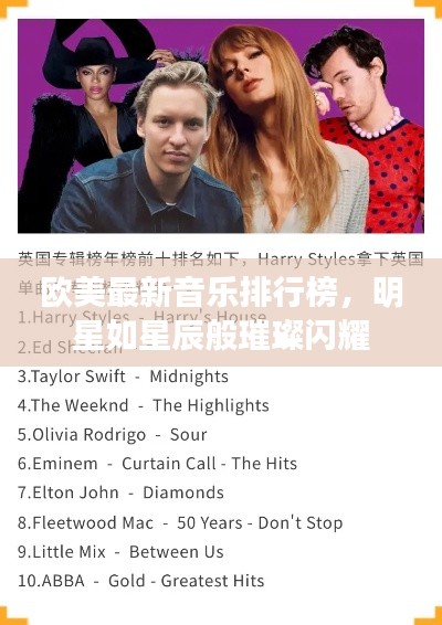 欧美最新音乐排行榜,明星如星辰般璀璨闪耀