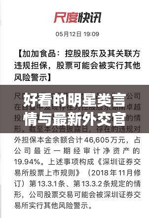 好看的明星类言情与最新外交官，释义、实践与警示