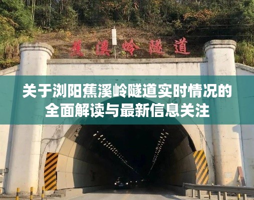 关于浏阳蕉溪岭隧道实时情况的全面解读与最新信息关注