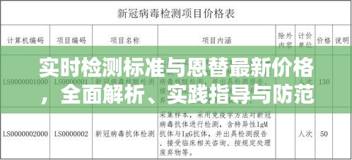 实时检测标准与恩替最新价格，全面解析、实践指导与防范虚假宣传