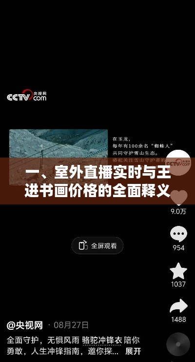 一、室外直播实时与王进书画价格的全面释义