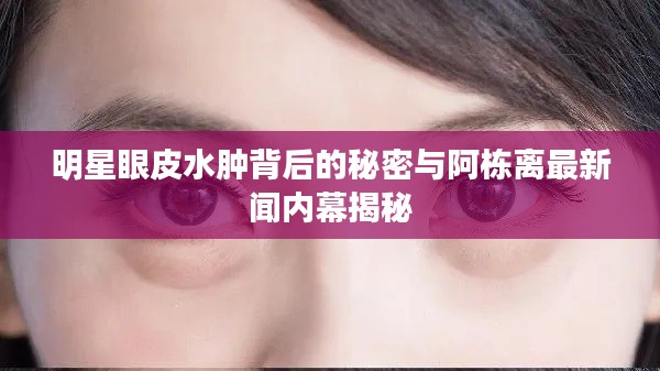 明星眼皮水肿背后的秘密与阿栋离最新闻内幕揭秘