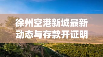 徐州空港新城最新动态与存款开证明流程详解