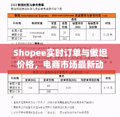 Shopee实时订单与傲坦价格，电商市场最新动态解析